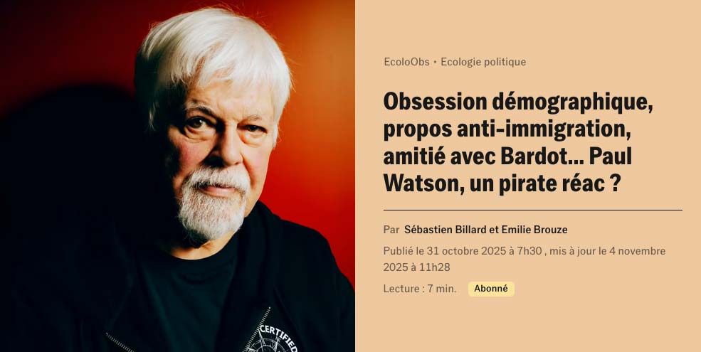 Paul Watson, interview du Nouvel OBS
